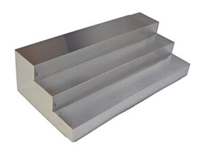dial industries s1704 3 tier expand-a-shelf, stainless steel