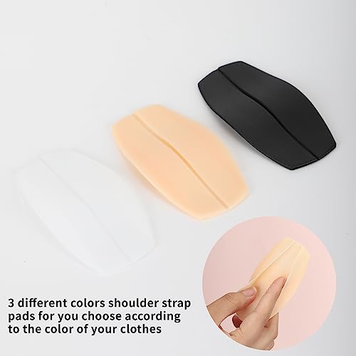 YOYOSTORE 3 Pair Silicone Bra Strap Cushions Holder Non-Slip Pliable Shoulder Protectors Pads Ease Shoulder Discomfort (Hold) Multicoloured