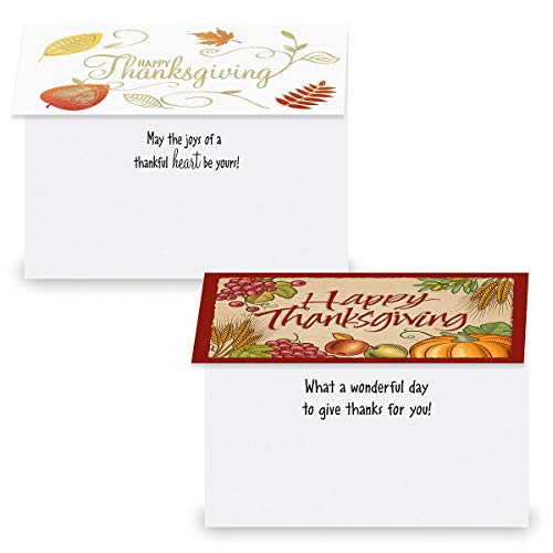Current Faith Thanksgiving Greeting Cards Set - Themed Religious Holiday Card Variety Value Pack, Set of 12 Large 5 x 7-Inch Cards, Assortment of 12 Unique Designs, Envelopes Included