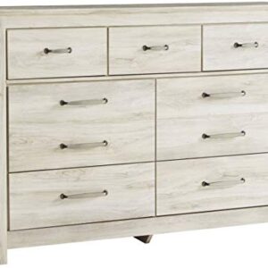 Signature Design by Ashley Bellaby Farmhouse 7 Drawer Dresser, Whitewash