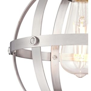 Westinghouse Lighting 6362000 Stella Mira One-Light Indoor Mini Pendant, Brushed Nickel Finish