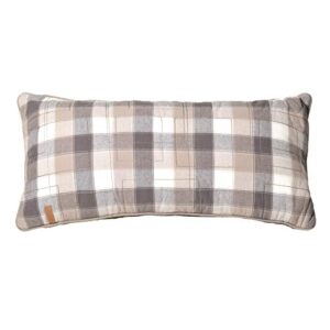 donna sharp throw pillow - smoky mountain contemporary decorative throw pillow with patchwork pattern - rectangular