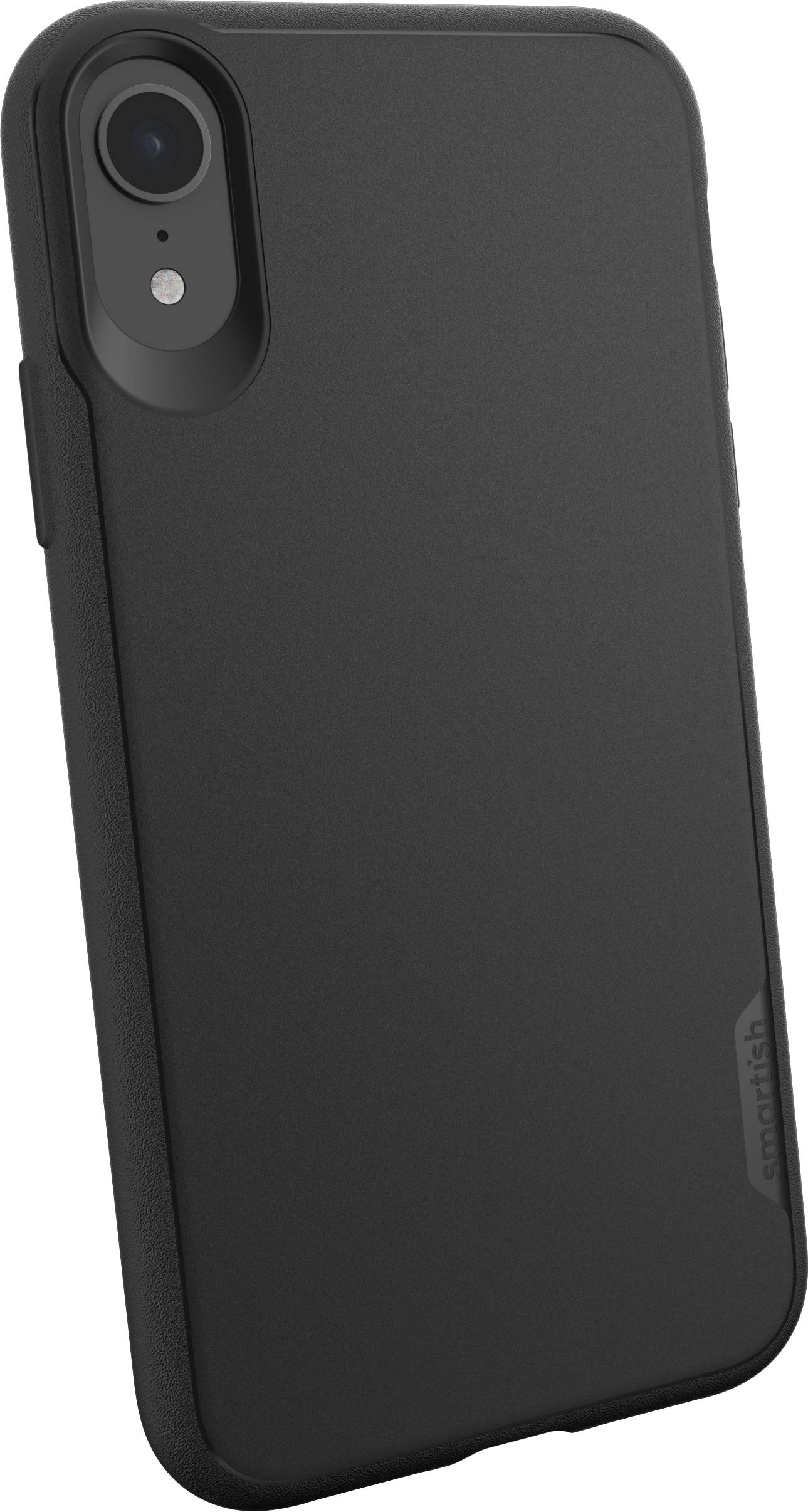 Smartish iPhone XR Slim Case - GripmunK [Lightweight + Protective] Thin Cover for Apple iPhone 10R (Silk) - Black Tie Affair