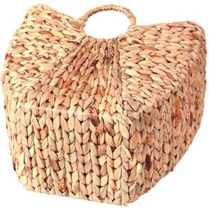 Vintiquewise Large Wicker Laundry Basket with Round Handles