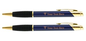 custom pens veterinarian symbol vet pens engraved blue rotating 2-pack gift personalized pen set