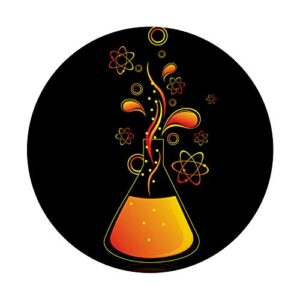 Colourful Lyfe Cool Science Chemistry Lab Orange Physics PopSockets PopGrip: Swappable Grip for Phones & Tablets