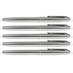 gullor 5 pcs stainless steel ef nib classic fountain pens set with ink converters