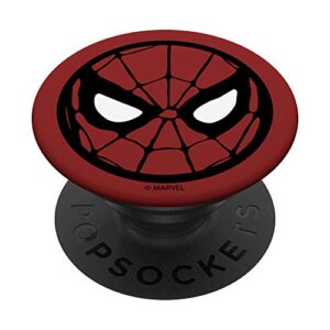 marvel spider-man circle mask kids popsockets popgrip: swappable grip for phones & tablets