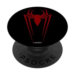 marvel spiderman long spider legs logo popsockets popgrip: swappable grip for phones & tablets
