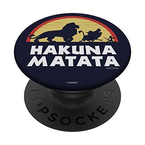 Disney Lion King Simba Timon Pumbaa Hakuna Matata Sunset PopSockets PopGrip: Swappable Grip for Phones & Tablets