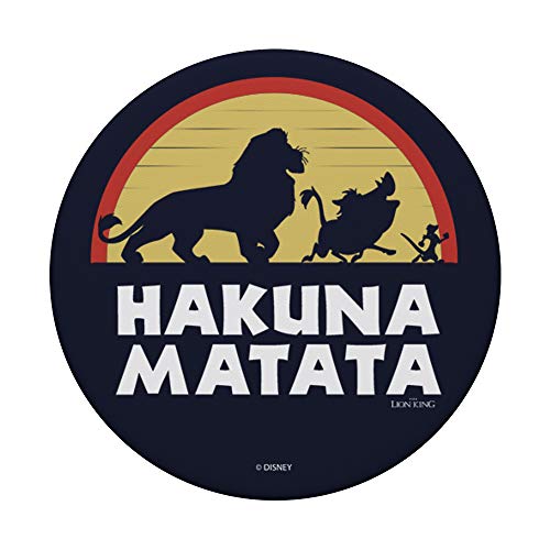 Disney Lion King Simba Timon Pumbaa Hakuna Matata Sunset PopSockets PopGrip: Swappable Grip for Phones & Tablets