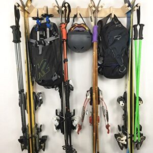 Pro Board Racks The Apres Vertical Ski Storage Rack (Holds 4 Sets of Skis)