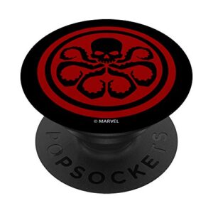 marvel hydra red icon popsockets popgrip: swappable grip for phones & tablets