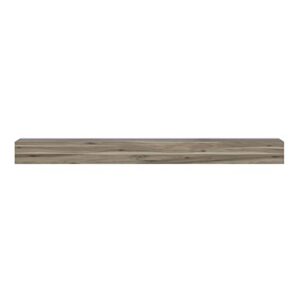 pearl mantels 492-60-weather acacia wood fireplace mantel shelf, 60", weathered finish