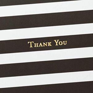 Hallmark Thank You Cards, Striped (40 Blank Thank You Notes with Envelopes for Weddings, Business, Birthdays, Showers, All Occasion), 5STZ5023