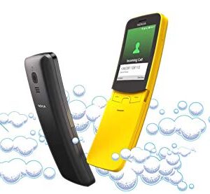 Nokia 8110 4G (2018) Singe-SIM TA-1071 SS 4GB (GSM Only, No CDMA) Factory Unlocked 4G Smartphone (Yellow) - International Version