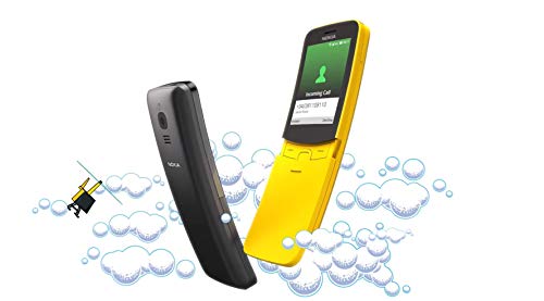 Nokia 8110 4G (2018) Singe-SIM TA-1071 SS 4GB (GSM Only, No CDMA) Factory Unlocked 4G Smartphone (Yellow) - International Version