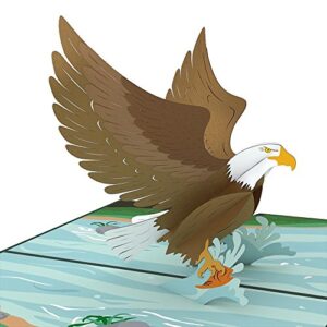 lovepop eagle pop up card, 3d card, father's day card, birthday card, patriotic card, animal card, bird card, nature card, great outdoors card