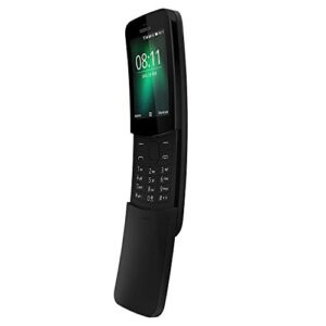 nokia 8110 (2018) dual-sim 4gb factory unlocked smartphone (black) - international version
