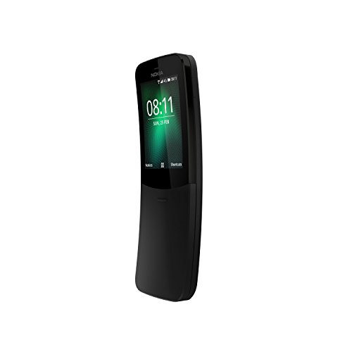 Nokia 8110 (2018) Dual-SIM 4GB Factory Unlocked Smartphone (Black) - International Version