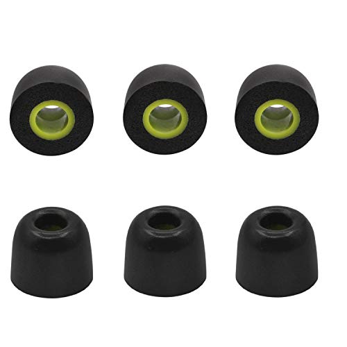 ALXCD Replacement Foam Ear Tips for Jay Bird Run, Upgraded Memory Foam Earbud Tips 3 Pairs Medium Size, Fit for Jay Bird Run Foam(M)