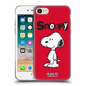 head case designs officially licensed peanuts snoopy characters soft gel case compatible with apple iphone 7/8 / se 2020 & 2022