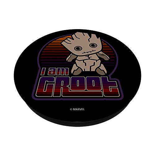 Marvel Guardians I Am Cartoon Groot PopSockets PopGrip: Swappable Grip for Phones & Tablets