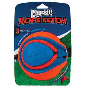 chuckit! rope fetch dog toy, indoor and outdoor dog toy one size (pack of 1)