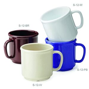 G.E.T. S-12-IV-EC Shatter-Resistant Coffe Mug, 12 Ounce, Ivory (Set of 4)