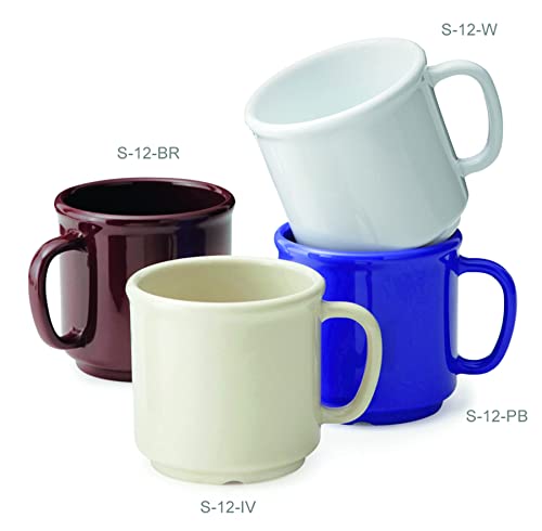 G.E.T. S-12-IV-EC Shatter-Resistant Coffe Mug, 12 Ounce, Ivory (Set of 4)