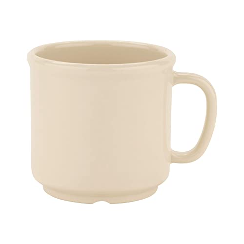 G.E.T. S-12-IV-EC Shatter-Resistant Coffe Mug, 12 Ounce, Ivory (Set of 4)