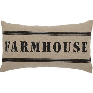 vhc brands farmhouse pillows & throws-sawyer mill 7" x 13", one size, farmhouse