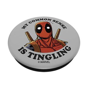 Marvel Deadpool My Common Sense Is Tingling PopSockets PopGrip: Swappable Grip for Phones & Tablets