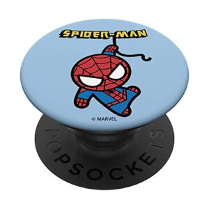 marvel spider-man hanging cute kawaii popsockets popgrip: swappable grip for phones & tablets