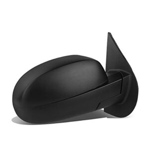 gm1321325 factory style passenger right side mirror - manual folding | power adjustment | heated glass - compatible with chevy silverado tahoe/gmc sierra yukon xl 07-14, textured black
