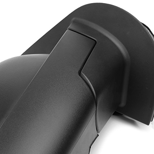 GM1321325 Factory Style Passenger Right Side Mirror - Manual Folding | Power Adjustment | Heated Glass - Compatible with Chevy Silverado Tahoe/GMC Sierra Yukon XL 07-14, Textured Black