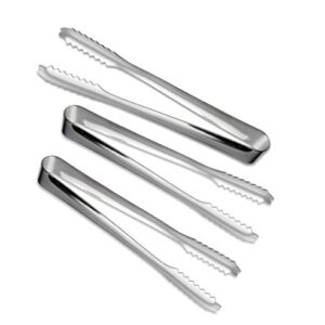 3Pcs 7inch Stainless Steel Kitchen Tongs Utensils Food Tongs For Tea Party Coffee Bar Serving Appetizers Bread Ice and Other Small Items