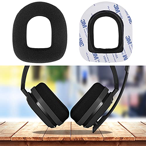 Geekria Comfort Velour Replacement Ear Pads for Astro A10 Gaming Headset Headphones Ear Cushions, Headset Earpads, Ear Cups Repair Parts (Black)