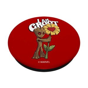 Marvel I AM GROOT Daisy Flower Valentine's PopSockets PopGrip: Swappable Grip for Phones & Tablets
