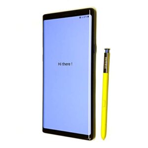 samsung galaxy note 9 factory unlocked phone with 6.4" screen and 128gb (u.s. warranty), ocean blue