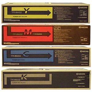 kyocera tk-8602 standard yield toner cartridge set (bk/c/m/y)