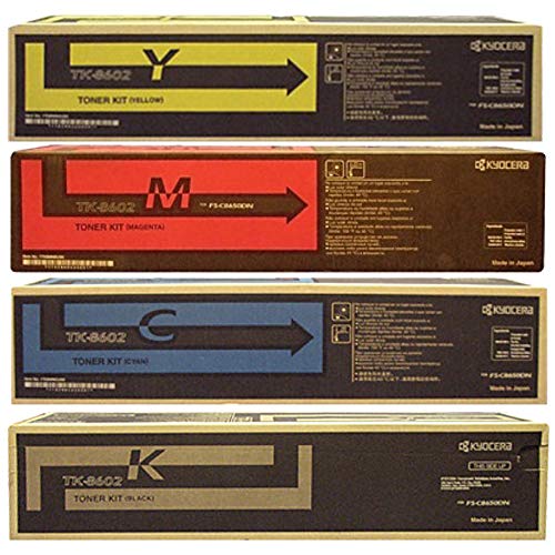 Kyocera TK-8602 Standard Yield Toner Cartridge Set (BK/C/M/Y)