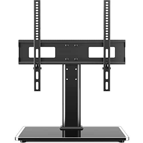 Rfiver Universal Table Top TV Stand TV Base Replacement for Most 27 30 32 39 40 42 43 49 50 55 60 Inch LCD LED Plasma Flat Screen TVs, Vesa Mount Holds up to 88 lbs, Height Adjustable