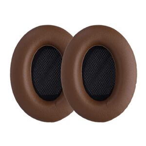 kwmobile ear pads compatible with bose quietcomfort earpads - 2x replacement for headphones - dark brown