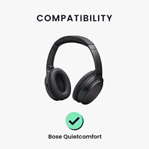 kwmobile Ear Pads Compatible with Bose Quietcomfort Earpads - 2X Replacement for Headphones - Dark Brown