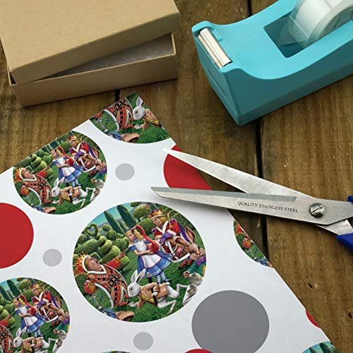 GRAPHICS & MORE Alice in Wonderland Garden Party Gift Wrap Wrapping Paper Roll