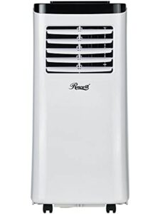 rosewill portable air conditioner 7000 btu, ac fan & dehumidifier 3-in-1 cool/fan/dehumidify w/remote control, quiet energy efficient self evaporation ac unit for single room use, rhpa-18001,white