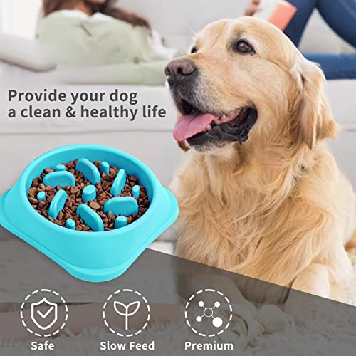 NOYAL Slow Feeder Dog Bowls Puzzle Anti-Gulping Interactive Bloat Durable Preventing Choking Healthy Dogs Bowl