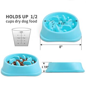 NOYAL Slow Feeder Dog Bowls Puzzle Anti-Gulping Interactive Bloat Durable Preventing Choking Healthy Dogs Bowl