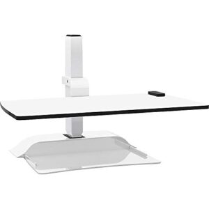 safco products 2191wh soar electric sit/stand desk converter, white